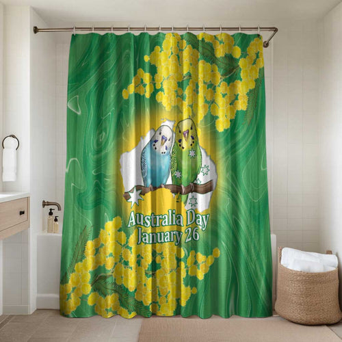 Budgerigar Australia Day Bathroom Set Proud To Be An Aussie Opal National Color - Aussie Hoodie
