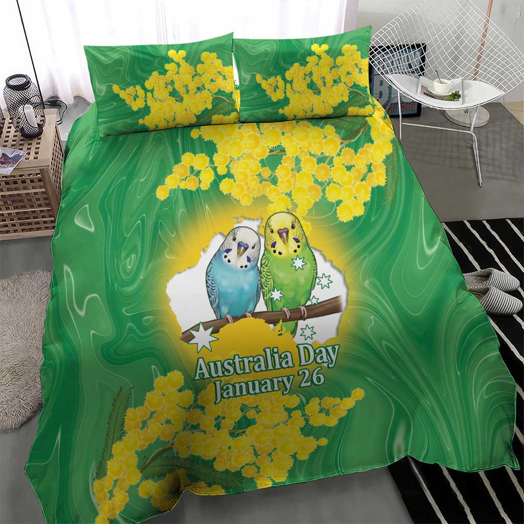 Budgerigar Australia Day Bedding Set Proud To Be An Aussie Opal National Color - Aussie Hoodie