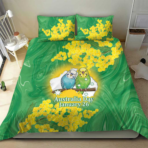 Budgerigar Australia Day Bedding Set Proud To Be An Aussie Opal National Color - Aussie Hoodie