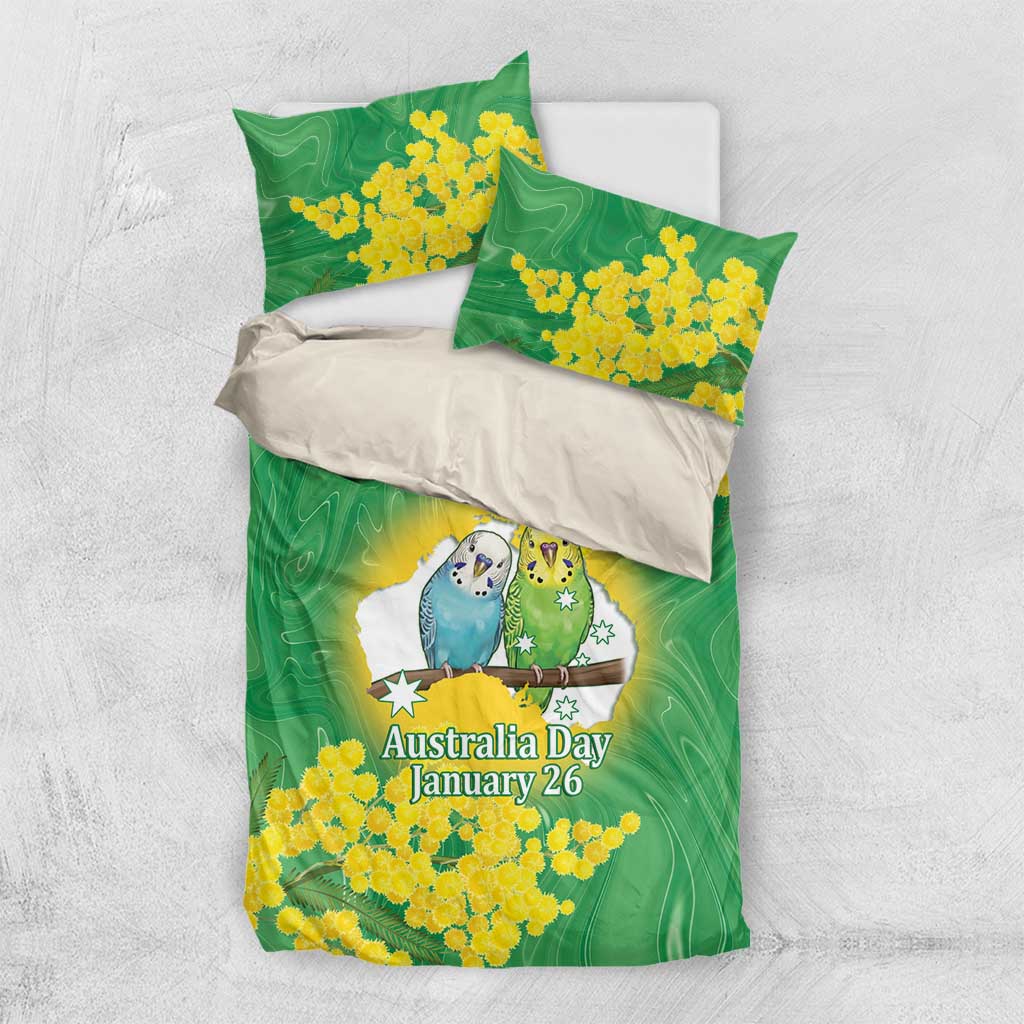 Budgerigar Australia Day Bedding Set Proud To Be An Aussie Opal National Color - Aussie Hoodie