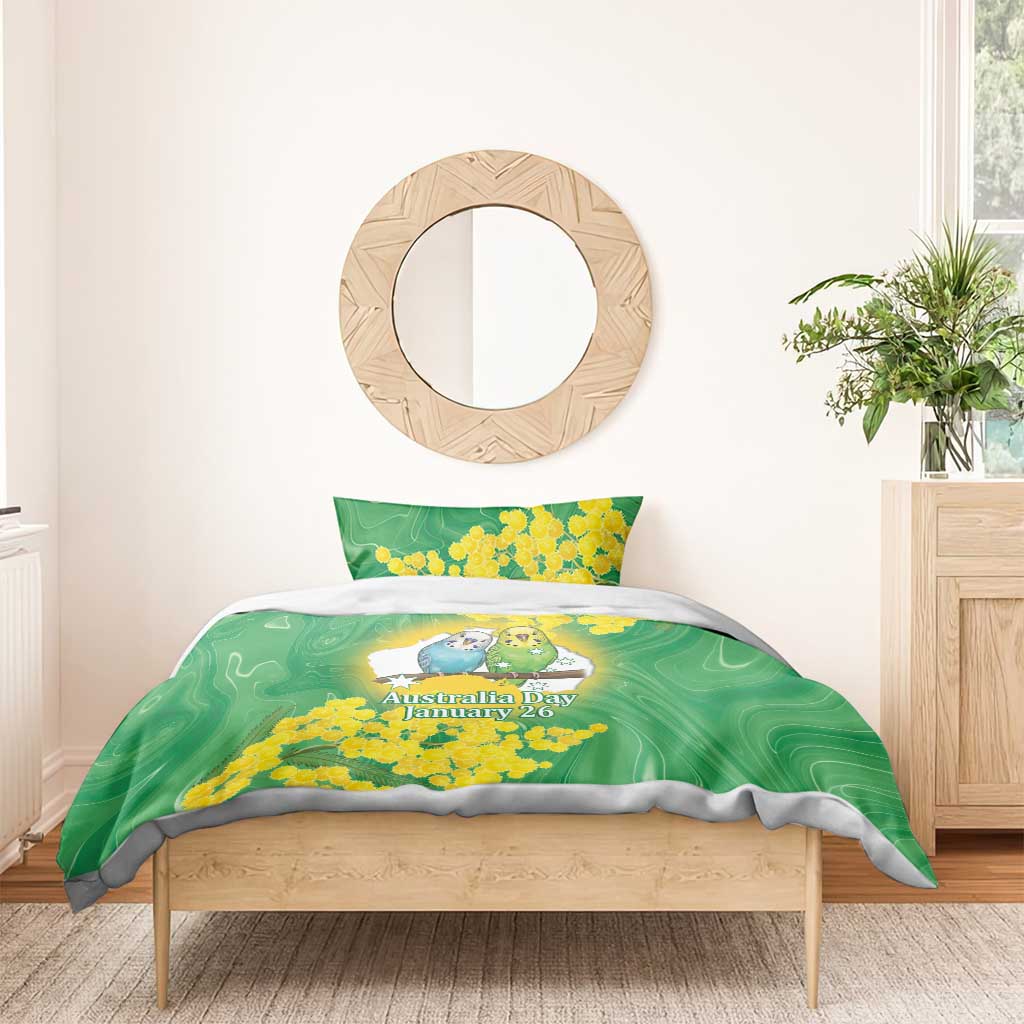 Budgerigar Australia Day Bedding Set Proud To Be An Aussie Opal National Color - Aussie Hoodie