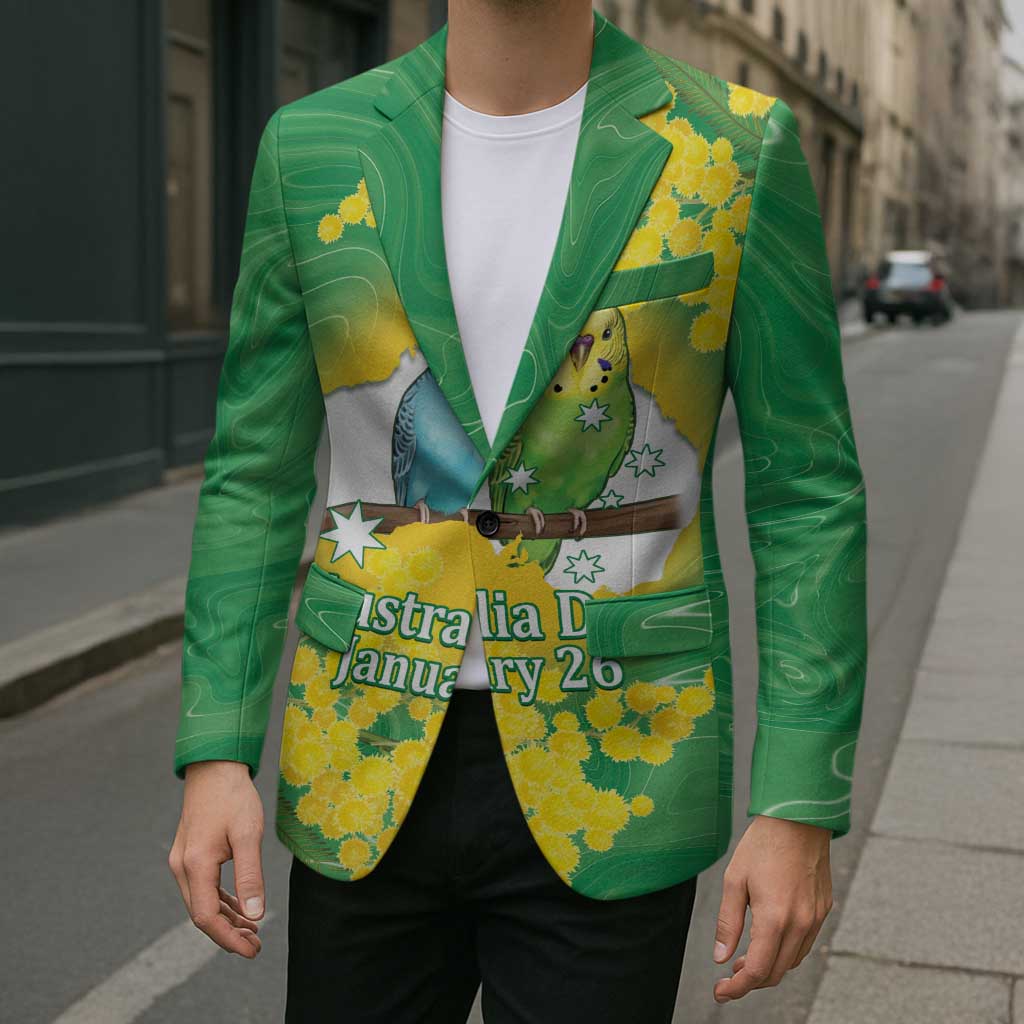 Budgerigar Australia Day Blazer Proud To Be An Aussie Opal National Color - Aussie Hoodie