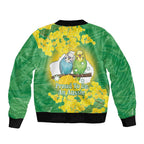 Budgerigar Australia Day Bomber Jacket Proud To Be An Aussie Opal National Color - Aussie Hoodie