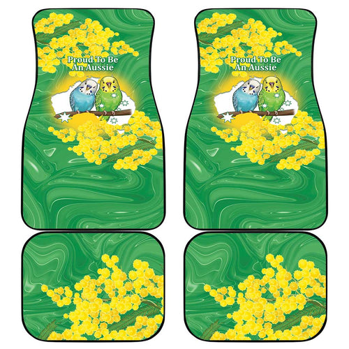 Budgerigar Australia Day Car Mats Proud To Be An Aussie Opal National Color - Aussie Hoodie