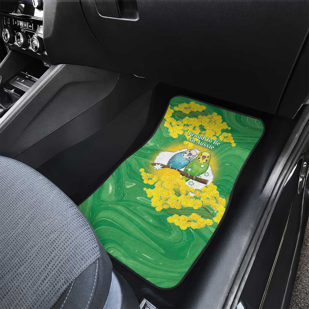 Budgerigar Australia Day Car Mats Proud To Be An Aussie Opal National Color - Aussie Hoodie