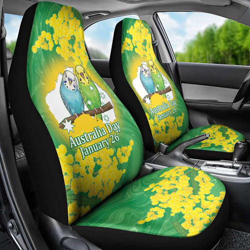 Budgerigar Australia Day Car Seat Cover Proud To Be An Aussie Opal National Color - Aussie Hoodie