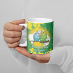 Budgerigar Australia Day Ceramic Mug Proud To Be An Aussie Opal National Color - Aussie Hoodie