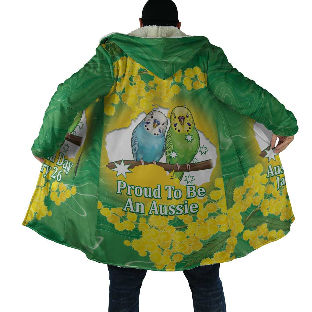 Budgerigar Australia Day Cloak Proud To Be An Aussie Opal National Color - Aussie Hoodie