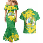 Budgerigar Australia Day Couples Matching Mermaid Dress and Hawaiian Shirt Proud To Be An Aussie Opal National Color - Aussie Hoodie