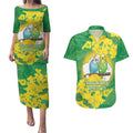 Budgerigar Australia Day Couples Matching Puletasi and Hawaiian Shirt Proud To Be An Aussie Opal National Color - Aussie Hoodie