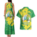 Budgerigar Australia Day Couples Matching Tank Maxi Dress and Hawaiian Shirt Proud To Be An Aussie Opal National Color - Aussie Hoodie