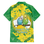 Budgerigar Australia Day Family Matching Mermaid Dress and Hawaiian Shirt Proud To Be An Aussie Opal National Color - Aussie Hoodie