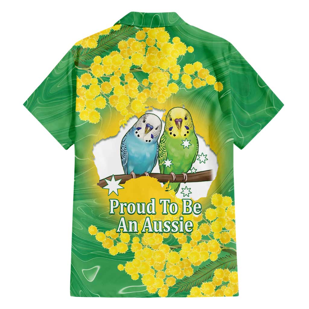 Budgerigar Australia Day Family Matching Short Sleeve Bodycon Dress and Hawaiian Shirt Proud To Be An Aussie Opal National Color - Aussie Hoodie