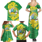 Budgerigar Australia Day Family Matching Summer Maxi Dress and Hawaiian Shirt Proud To Be An Aussie Opal National Color - Aussie Hoodie