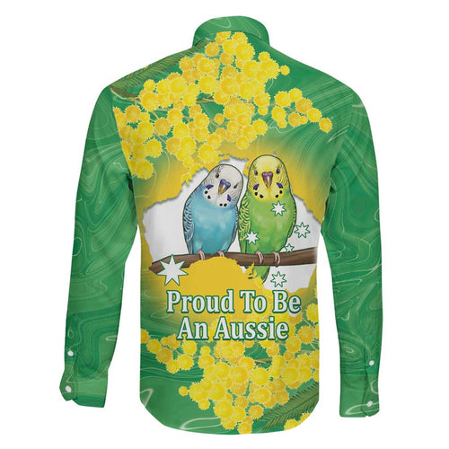 Budgerigar Australia Day Family Matching Summer Maxi Dress and Hawaiian Shirt Proud To Be An Aussie Opal National Color - Aussie Hoodie