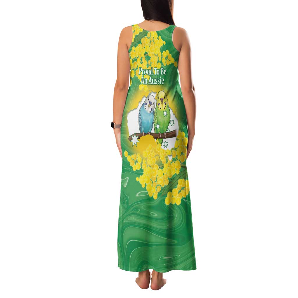 Budgerigar Australia Day Family Matching Tank Maxi Dress and Hawaiian Shirt Proud To Be An Aussie Opal National Color - Aussie Hoodie
