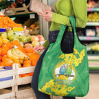Budgerigar Australia Day Grocery Bag Proud To Be An Aussie Opal National Color - Aussie Hoodie
