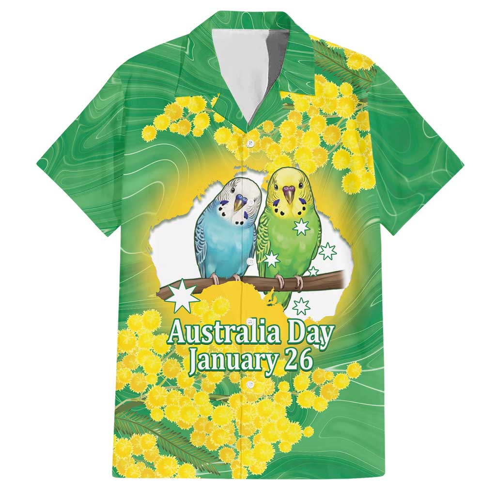 Budgerigar Australia Day Hawaiian Shirt Proud To Be An Aussie Opal National Color - Aussie Hoodie