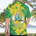 Budgerigar Australia Day Hawaiian Shirt Proud To Be An Aussie Opal National Color - Aussie Hoodie