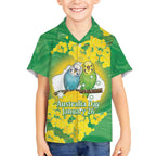 Budgerigar Australia Day Hawaiian Shirt Proud To Be An Aussie Opal National Color - Aussie Hoodie