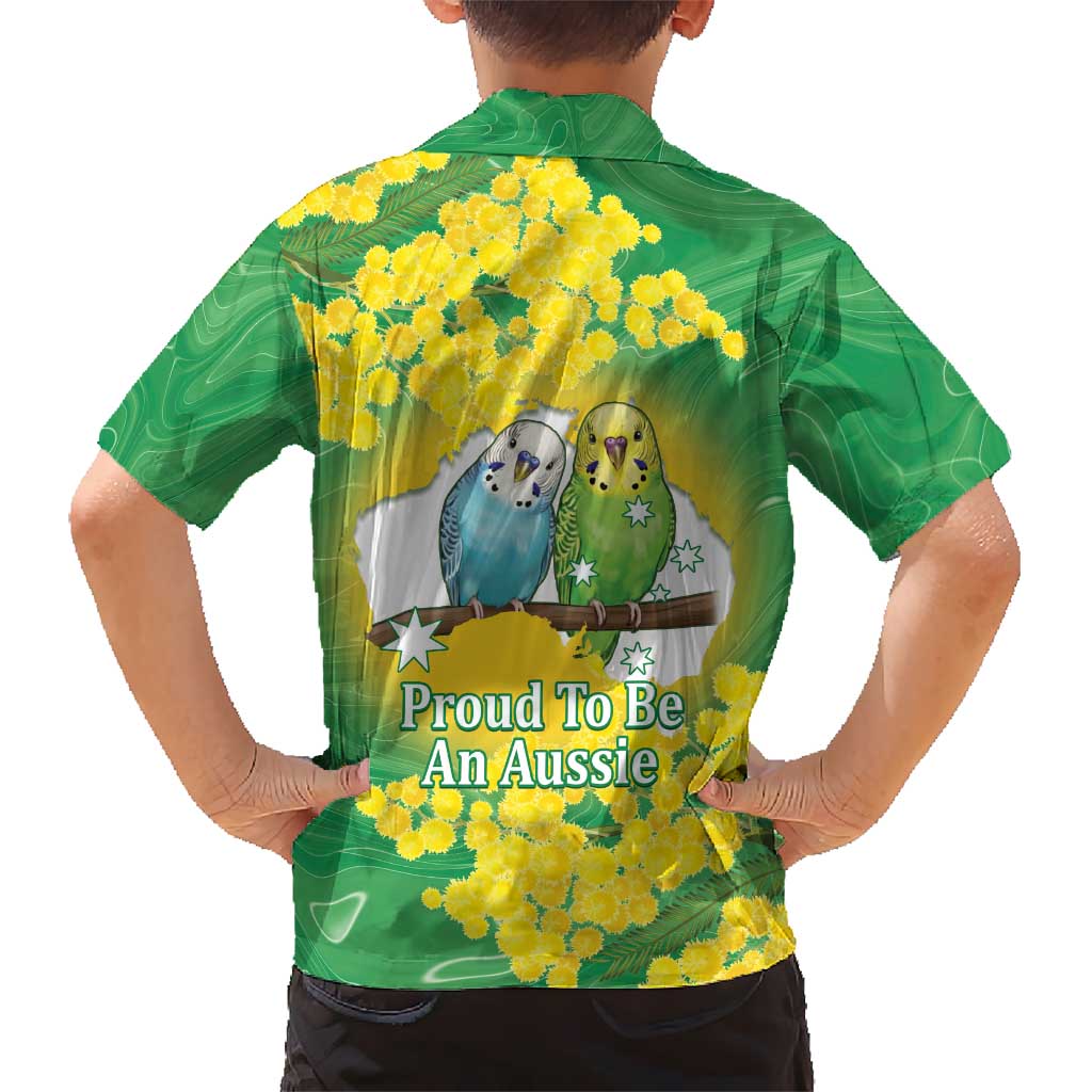 Budgerigar Australia Day Hawaiian Shirt Proud To Be An Aussie Opal National Color - Aussie Hoodie