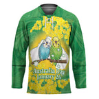 Budgerigar Australia Day Hockey Jersey Proud To Be An Aussie Opal National Color - Aussie Hoodie