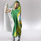 Budgerigar Australia Day Hooded Blanket Proud To Be An Aussie Opal National Color - Aussie Hoodie