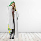 Budgerigar Australia Day Hooded Blanket Proud To Be An Aussie Opal National Color - Aussie Hoodie