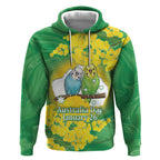 Budgerigar Australia Day Hoodie Proud To Be An Aussie Opal National Color - Aussie Hoodie