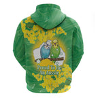 Budgerigar Australia Day Hoodie Proud To Be An Aussie Opal National Color - Aussie Hoodie