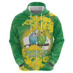 Budgerigar Australia Day Hoodie Proud To Be An Aussie Opal National Color - Aussie Hoodie