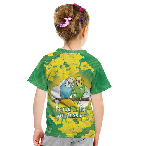 Budgerigar Australia Day Kid T Shirt Proud To Be An Aussie Opal National Color - Aussie Hoodie