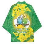 Budgerigar Australia Day Kimono Proud To Be An Aussie Opal National Color - Aussie Hoodie