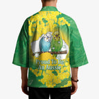 Budgerigar Australia Day Kimono Proud To Be An Aussie Opal National Color - Aussie Hoodie