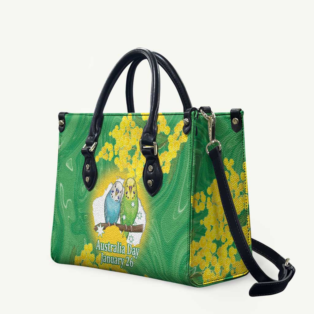 Budgerigar Australia Day Leather Bag Proud To Be An Aussie Opal National Color - Aussie Hoodie
