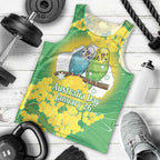Budgerigar Australia Day Men Tank Top Proud To Be An Aussie Opal National Color - Aussie Hoodie
