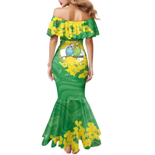 Budgerigar Australia Day Mermaid Dress Proud To Be An Aussie Opal National Color - Aussie Hoodie