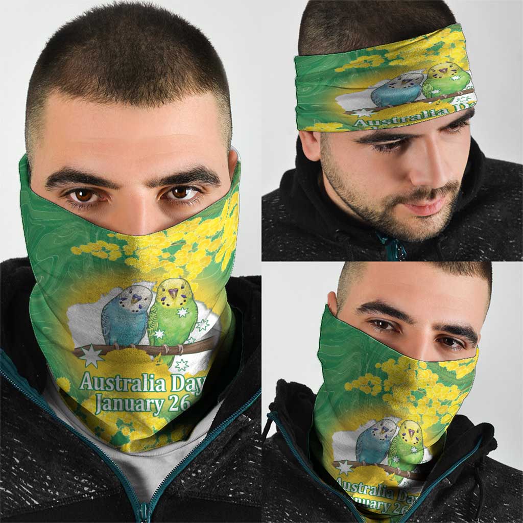 Budgerigar Australia Day Neck Gaiter Proud To Be An Aussie Opal National Color - Aussie Hoodie