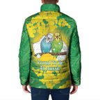 Budgerigar Australia Day Padded Jacket Proud To Be An Aussie Opal National Color - Aussie Hoodie