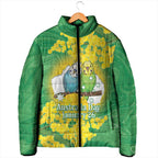 Budgerigar Australia Day Padded Jacket Proud To Be An Aussie Opal National Color - Aussie Hoodie