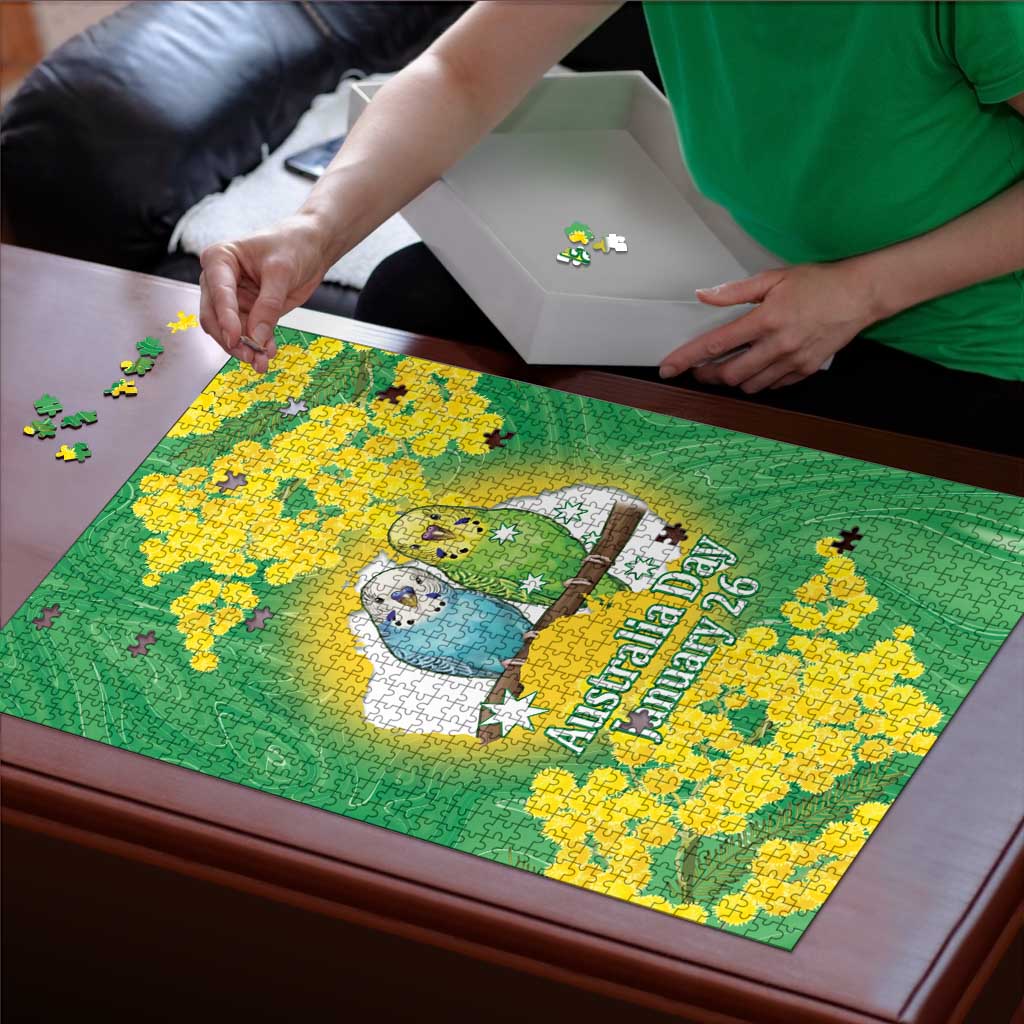 Budgerigar Australia Day Puzzle Proud To Be An Aussie Opal National Color - Aussie Hoodie