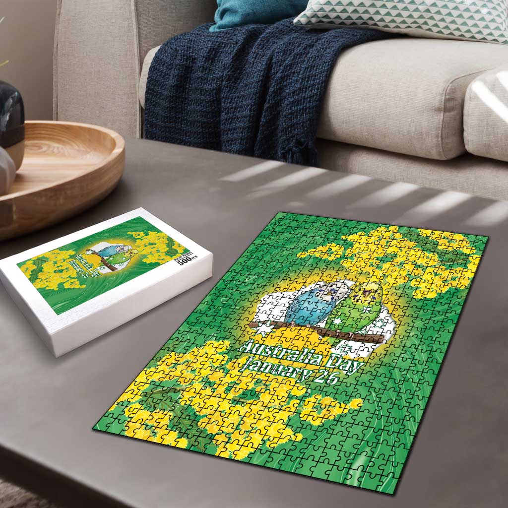 Budgerigar Australia Day Puzzle Proud To Be An Aussie Opal National Color - Aussie Hoodie
