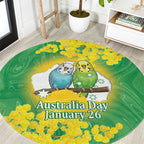 Budgerigar Australia Day Round Carpet Proud To Be An Aussie Opal National Color - Aussie Hoodie