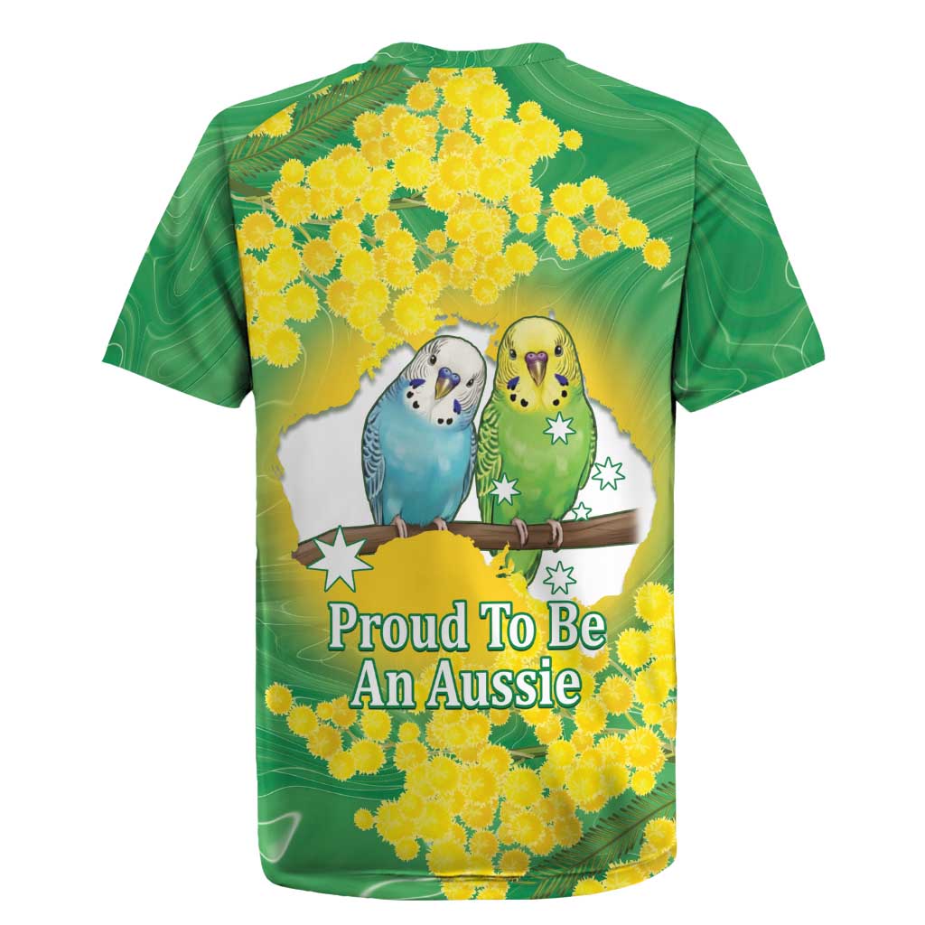 Budgerigar Australia Day Rugby Jersey Proud To Be An Aussie Opal National Color - Aussie Hoodie