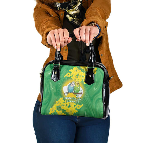 Budgerigar Australia Day Shoulder Handbag Proud To Be An Aussie Opal National Color - Aussie Hoodie