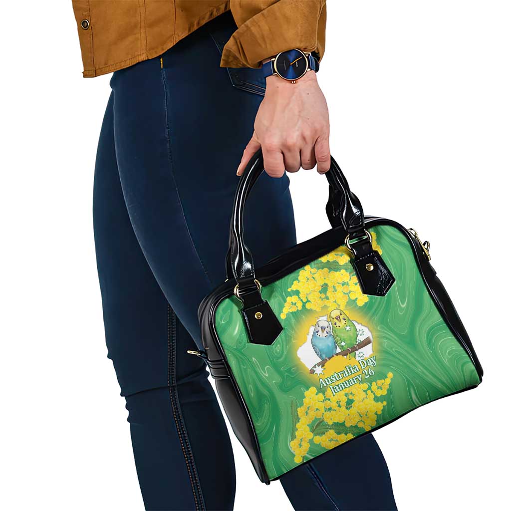 Budgerigar Australia Day Shoulder Handbag Proud To Be An Aussie Opal National Color - Aussie Hoodie
