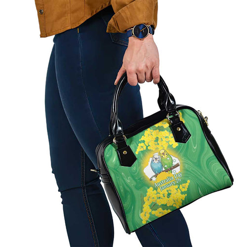 Budgerigar Australia Day Shoulder Handbag Proud To Be An Aussie Opal National Color - Aussie Hoodie