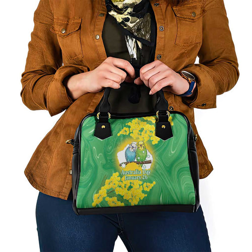 Budgerigar Australia Day Shoulder Handbag Proud To Be An Aussie Opal National Color - Aussie Hoodie