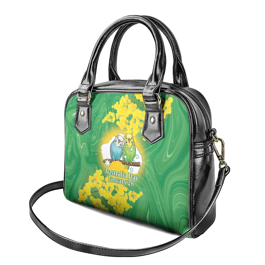 Budgerigar Australia Day Shoulder Handbag Proud To Be An Aussie Opal National Color - Aussie Hoodie