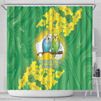 Budgerigar Australia Day Shower Curtain Proud To Be An Aussie Opal National Color - Aussie Hoodie